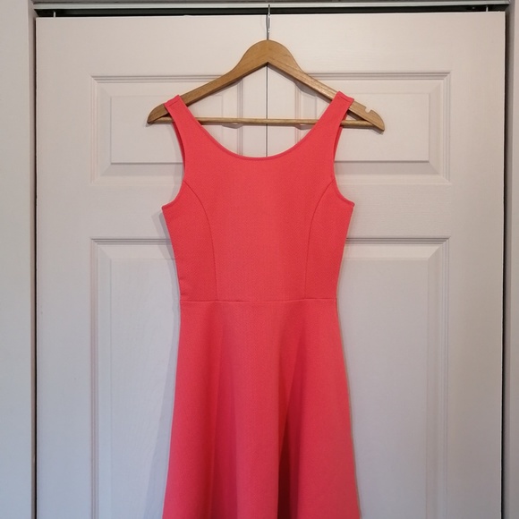 DIVIDED Skater Fit and Flare Coral Minidress NWOT - Picture 3 of 5